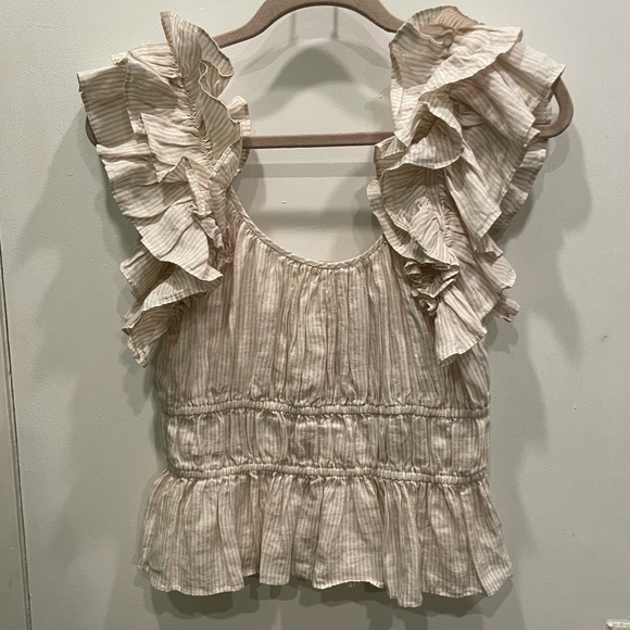 Ulla Johnson Paloma Top in Sand - Picture 11 of 11